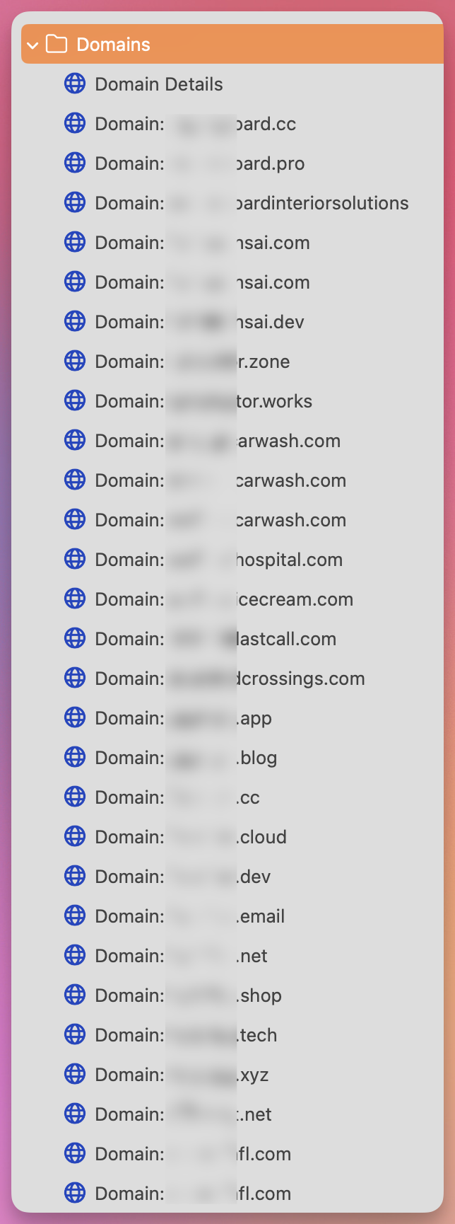 Domain List